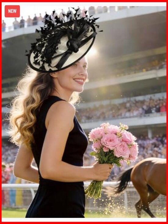Elegant Fascinator Hat with Flower Mesh Feathers for Weddings Derby Tea Party main image 7